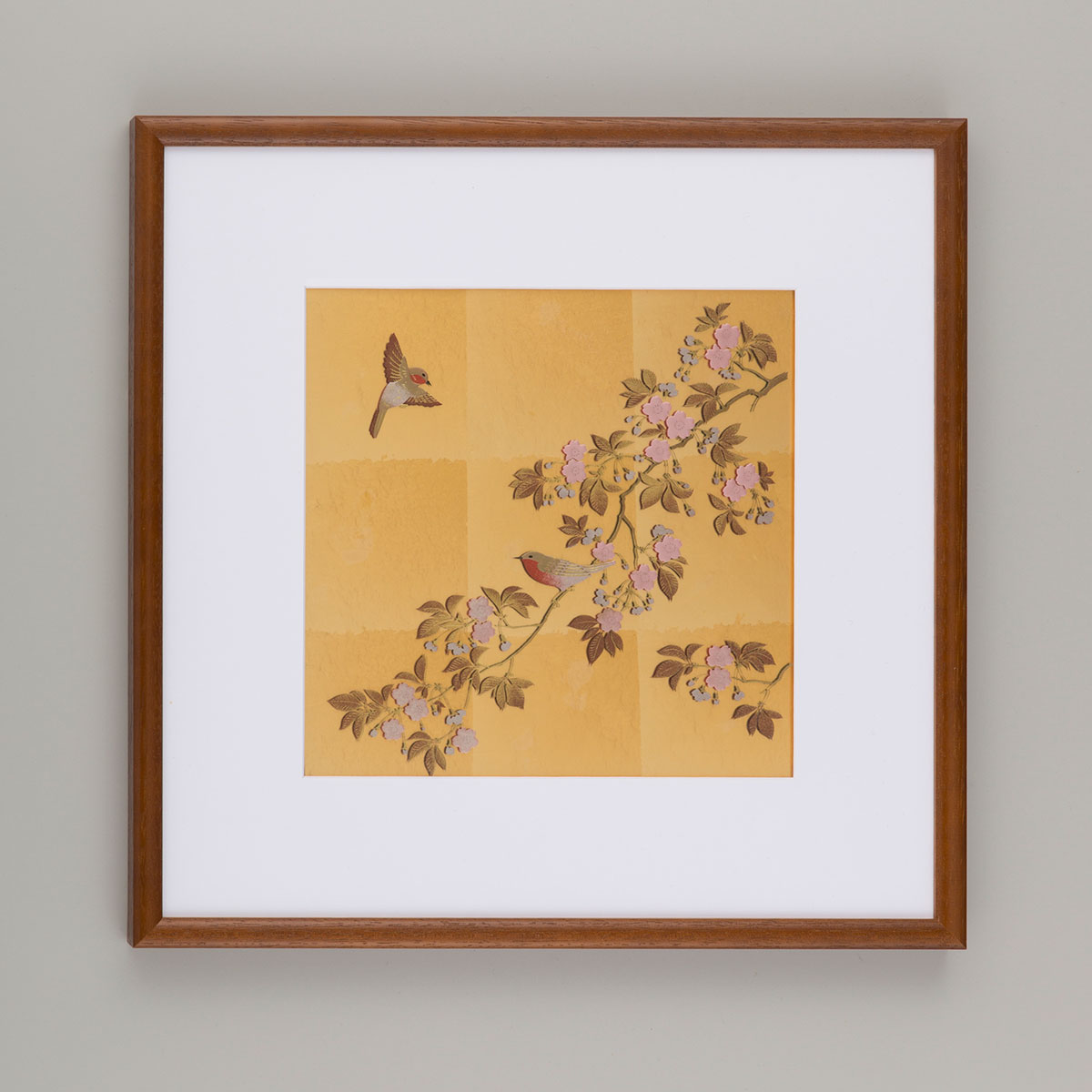 立体パネル　花見鳥　| プレゼント ギフト 記念品