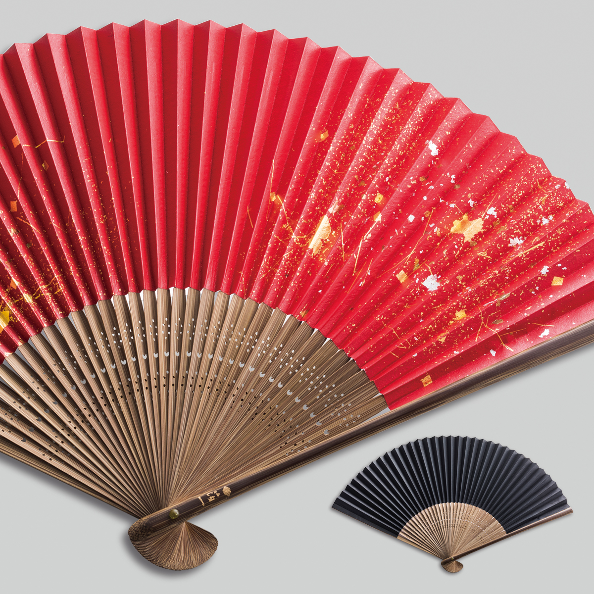 金沢箔扇子　ちらし美　煌々　kirara | プレゼント 長寿祝