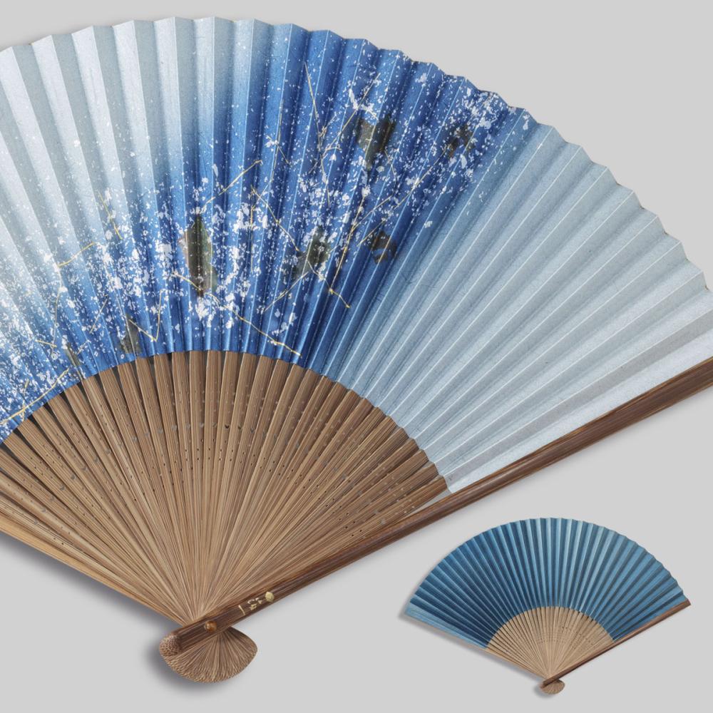 金沢箔扇子　ちらし美　天の川　amanogawa| プレゼント 長寿祝