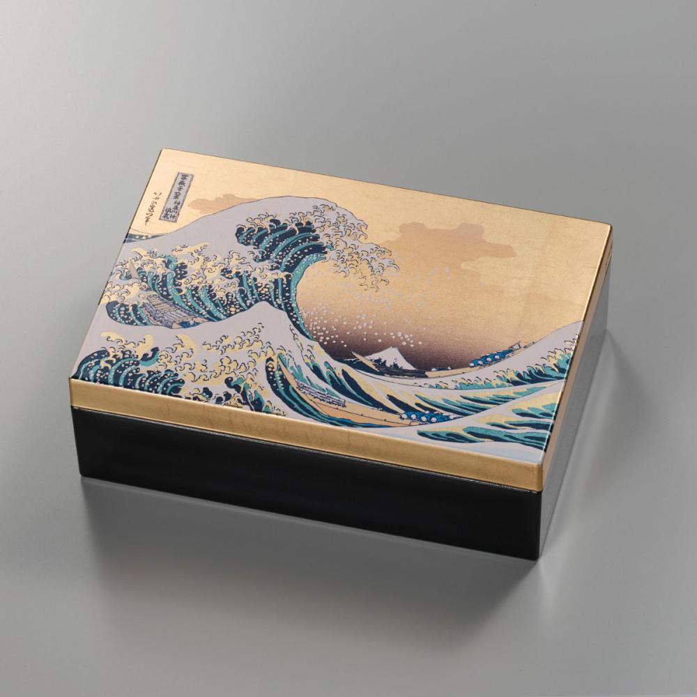 箔名画　アクセサリーボックス　波 |プレゼント ギフト