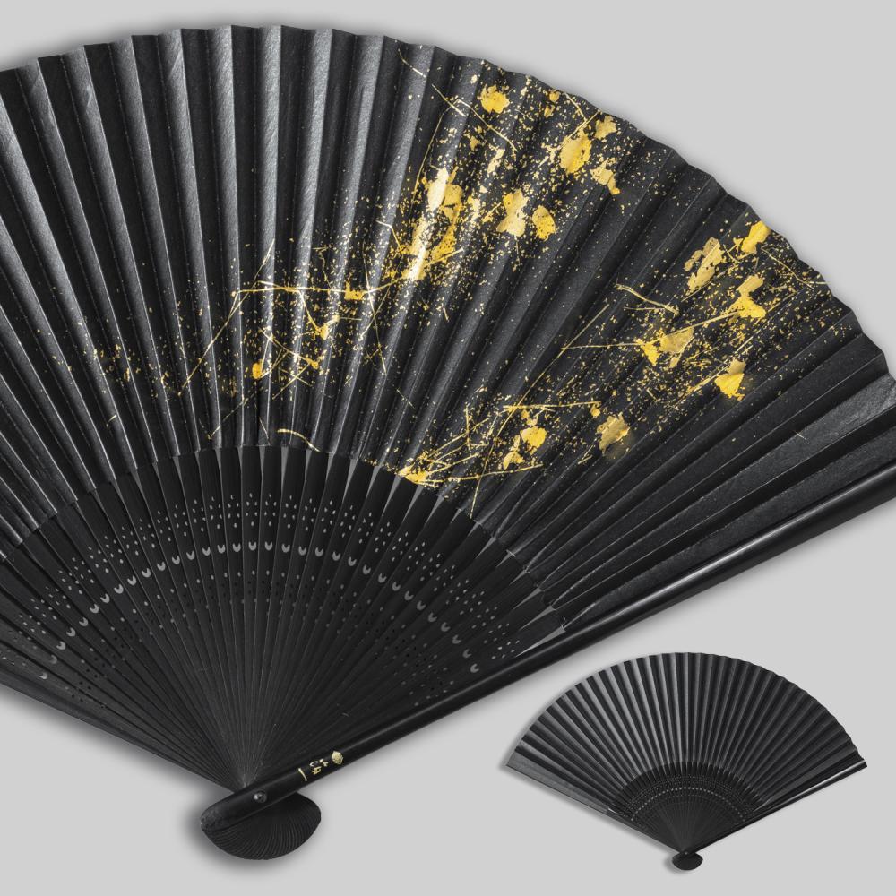 金沢箔扇子　ちらし美　星空　hoshizora| プレゼント 長寿祝 ギフト お中元