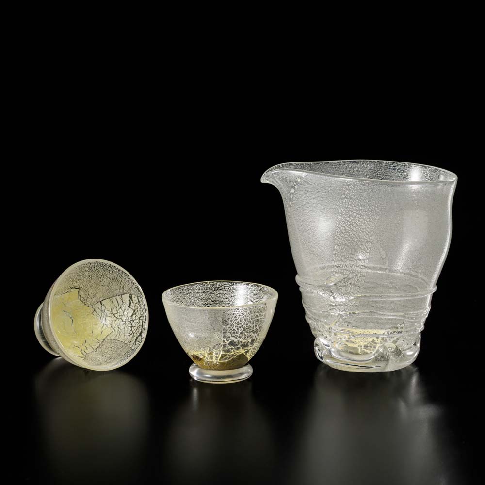 彩華　酒器セット(銀)| 銀婚式 結婚祝い プレゼント