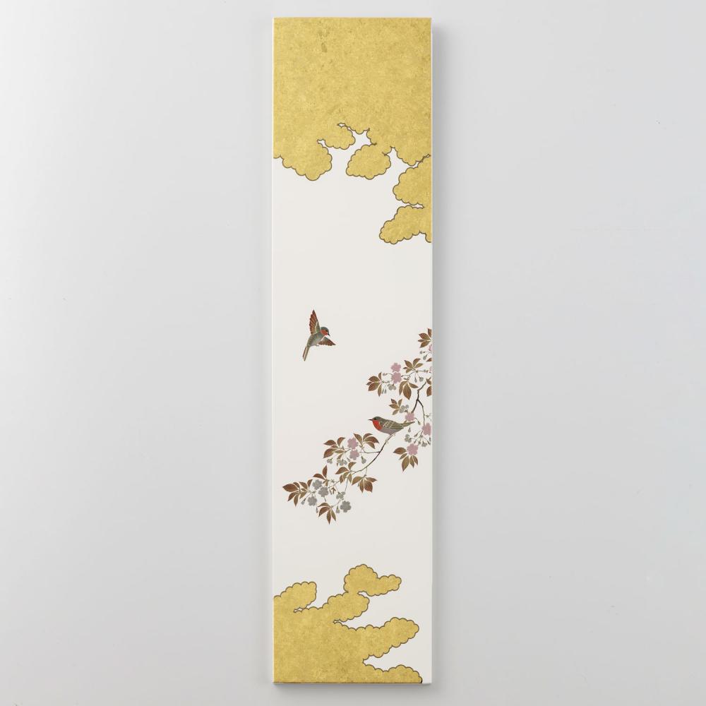 花見鳥　アートパネル 白(S)