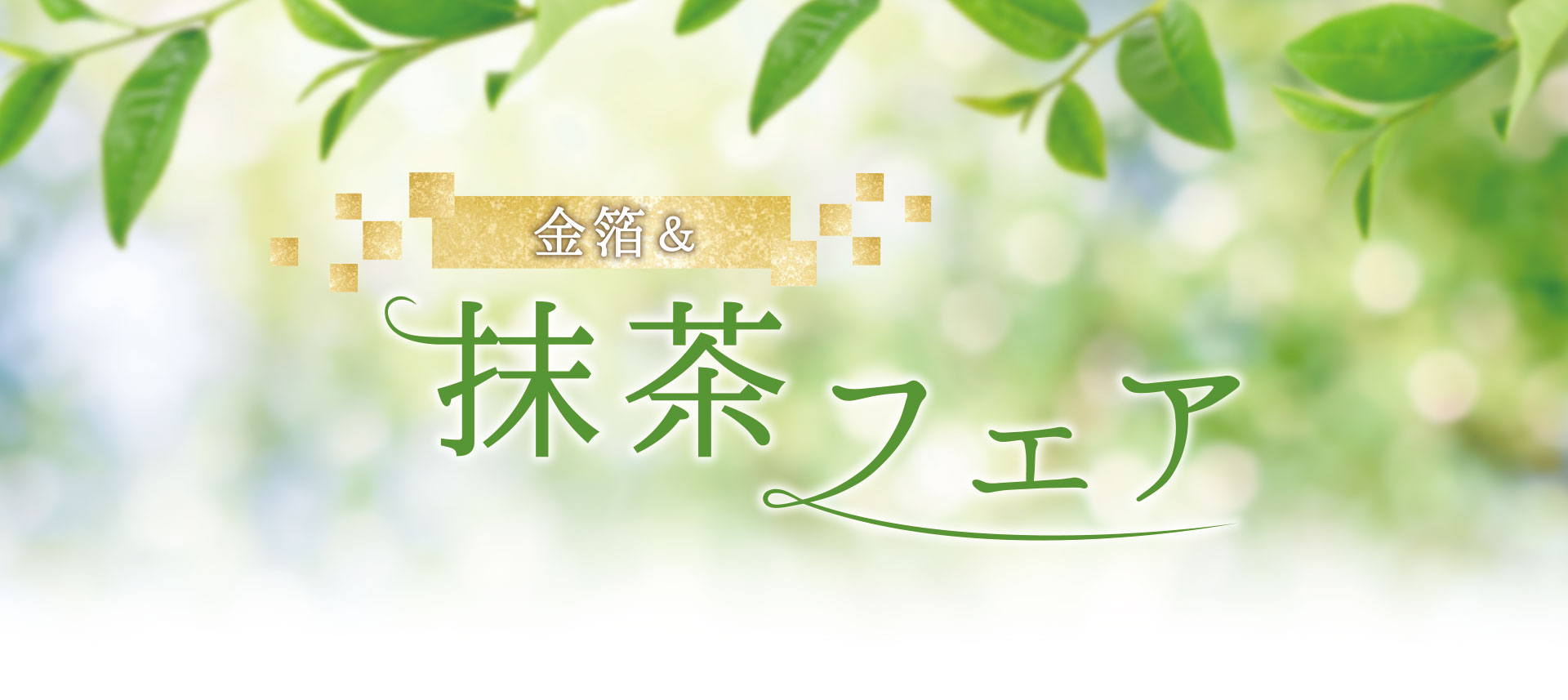 金箔&抹茶フェア