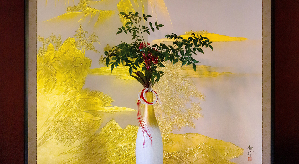 お正月の花を花器に合わせて気軽に愉しく『しつらえる』コツ